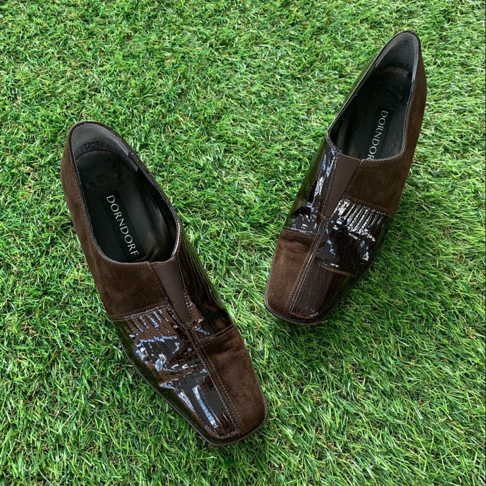 Dorndorf Size 6.5 Brown Suede Vintage 2 Inch Shoes